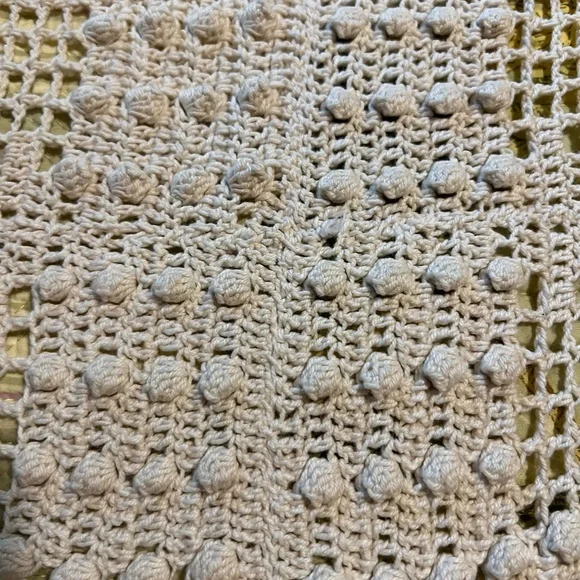 Vintage Crochet Bed Topper